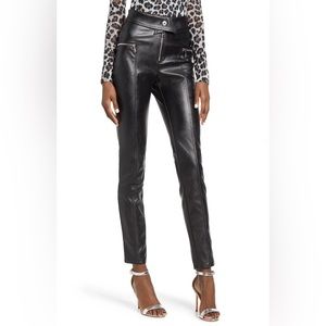 Tiger Mist faux leather pants - black, silver details